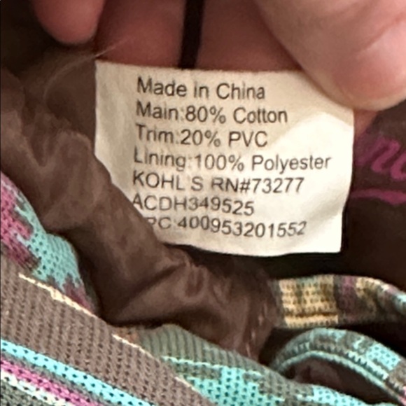 Tribal Patterned Brown Backpack - Picture 4 of 9